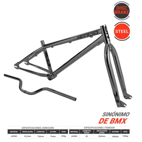 Kit Marco Bmx 26" Nemesis Cromado - On Trail