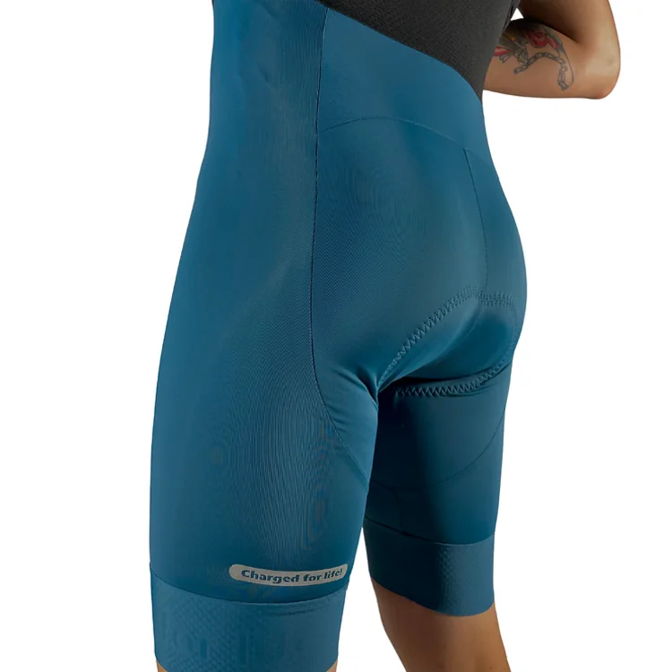 Licra Masculina Azul Petroleo Para Ciclismo con cargardera - IONIK