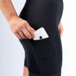 Licra/Pantaloneta dama corta negra con bolsillo-High Force