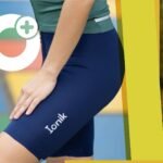Licra/pantaloneta Dama Azul  Oscuro Sin Costuras para Ciclismo - Ionik