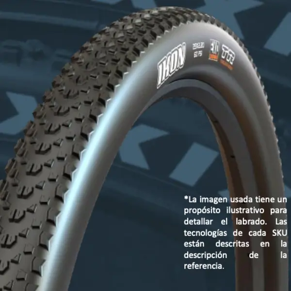 Llanta 29" X 2.20" Ikon VN 60 Logo Gris - Maxxis