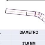 Manubrio Mtb High Rise 31.8X800Mm Jd-Hb-1302 Moab Aluminio Azul Gw