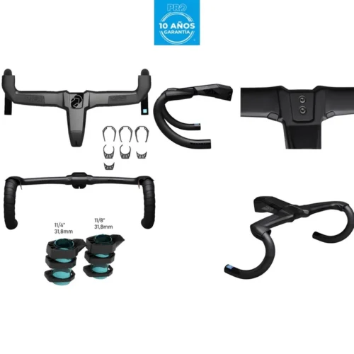 Manubrio Ruta 38Cmsx105/115Mm Integrado Vibe Evo En Carbon Pro