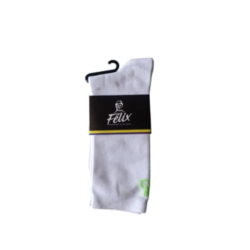 Media deportiva Unisex Blanco/Verde Felix