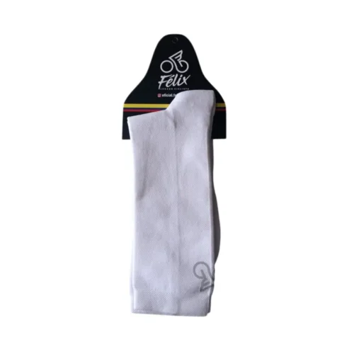 Media deportiva Unisex Blanca Reflectiva Felix