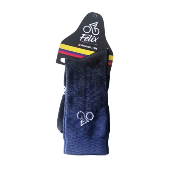 Media deportiva Unisex Negras/Azul Felix