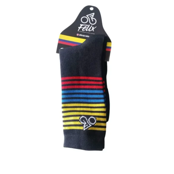 Media deportiva Unisex Negras Colombia Lineas Felix