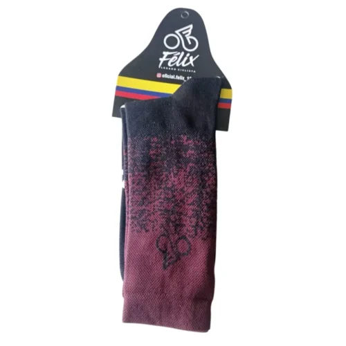 Media deportiva Unisex Negras/Morada Felix