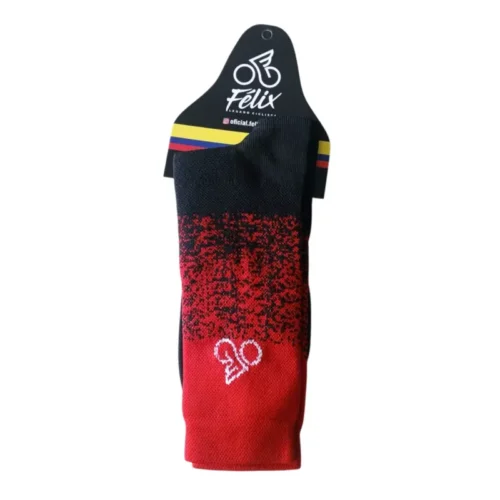 Media deportiva Unisex Negras/Roja Felix