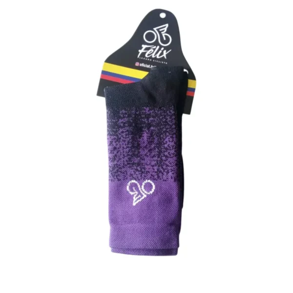 Media deportiva Unisex Negras/Vinotinto Felix