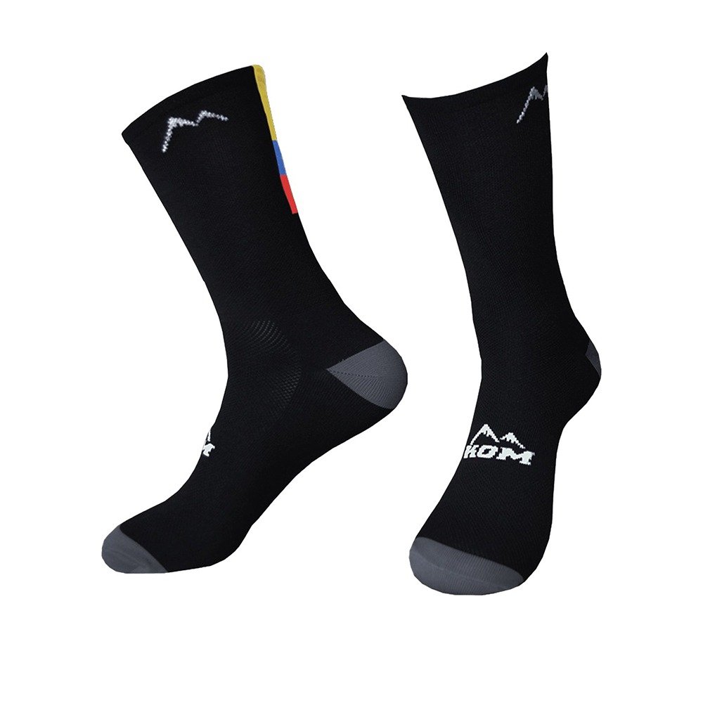 Media deportiva Unisex Premier Negra Colombia - Kom