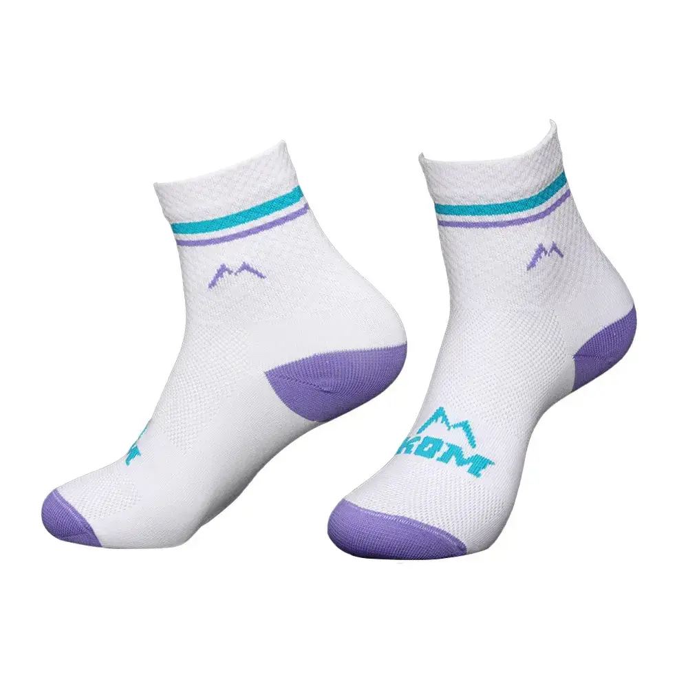 Medias tobilleras Unisex Blancas - KOM