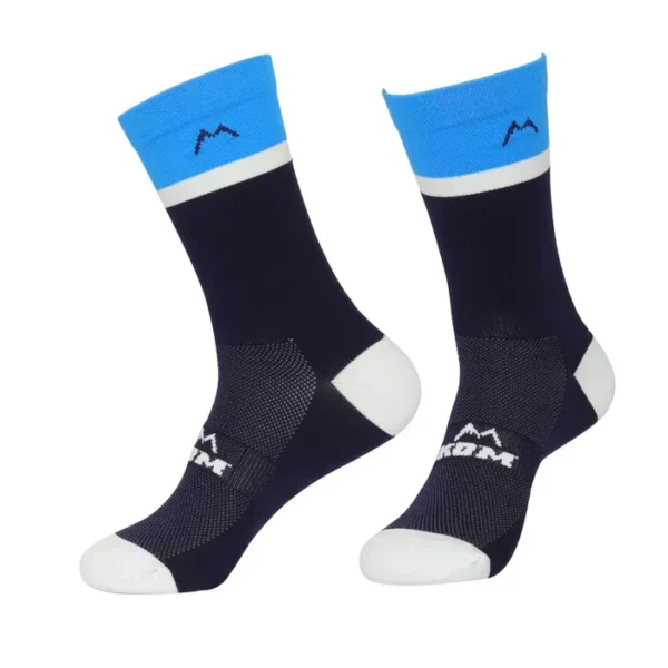 Medias Climber ciclismo, running Negras:Azules - KOM Medias Climber ciclismo, running Negras/Azules - KOM