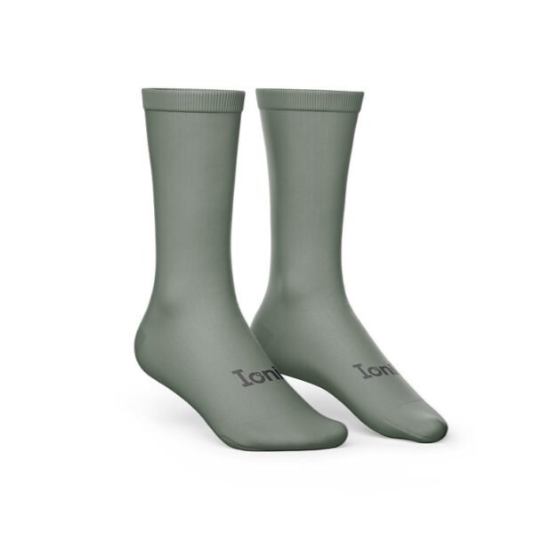 Medias Grises De Compresión Con Reflectivo - Ionik