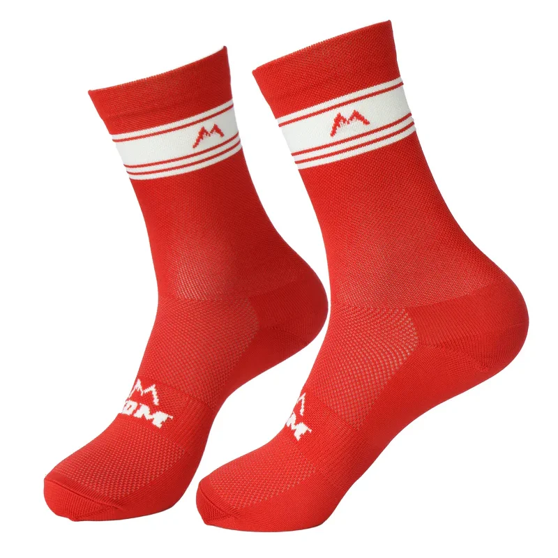 Medias POP ciclismo y running Rojas - Kom