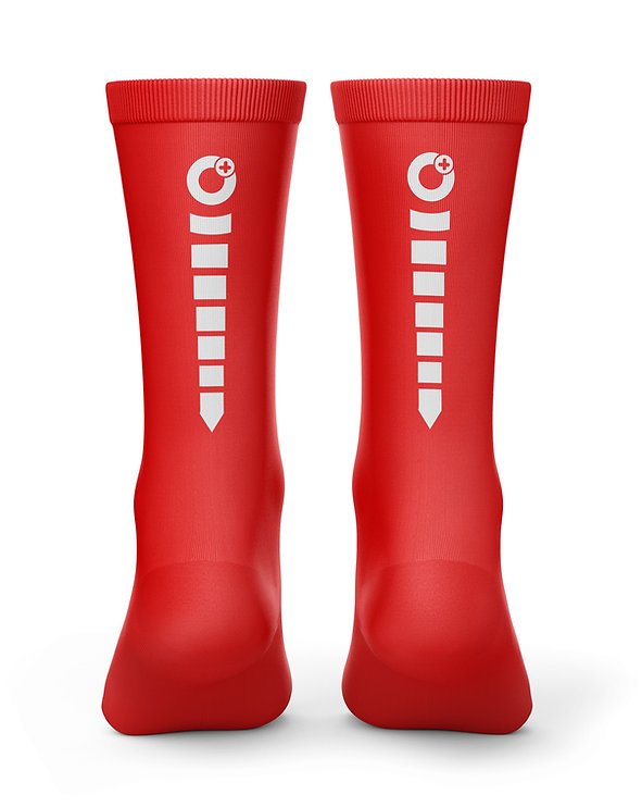 Medias Rojas De Compresión Con Reflectivo - Ionik