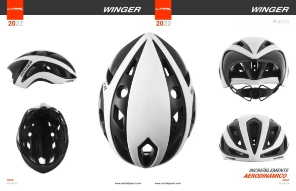 Casco Winger C/S Blanco/Negro - On Trail