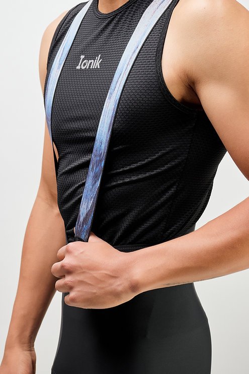 Pantaloneta Masculina Negra Sin Costuras para Ciclismo - Ionik-5 Pantaloneta Masculina Negra Sin Costuras para Ciclismo - Ionik