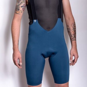 Pantaloneta Masculina Sin Costuras para Ciclismo Azul Petróleo - Ionik