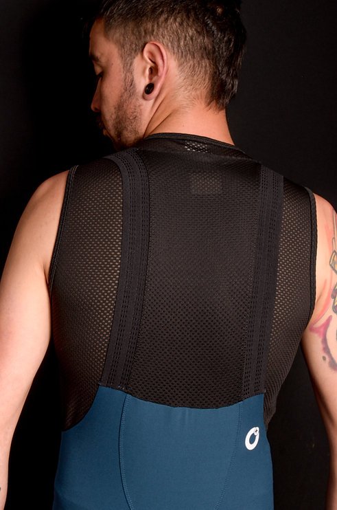 Pantaloneta Masculina Sin Costuras para Ciclismo Azul Petróleo - Ionik