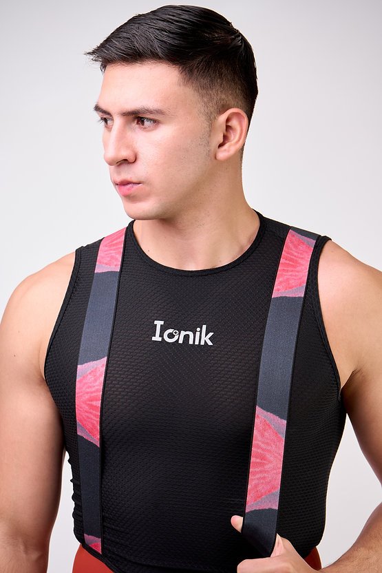 Pantaloneta Masculina Terracota Sin Costuras para Ciclismo - Ionik