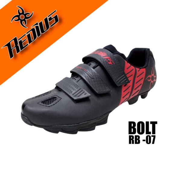 Zapatilla Mtb Bolt Negra/Roja - Redius