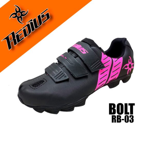 Zapatilla Ruta Bolt Negro/Fucsia - Redius