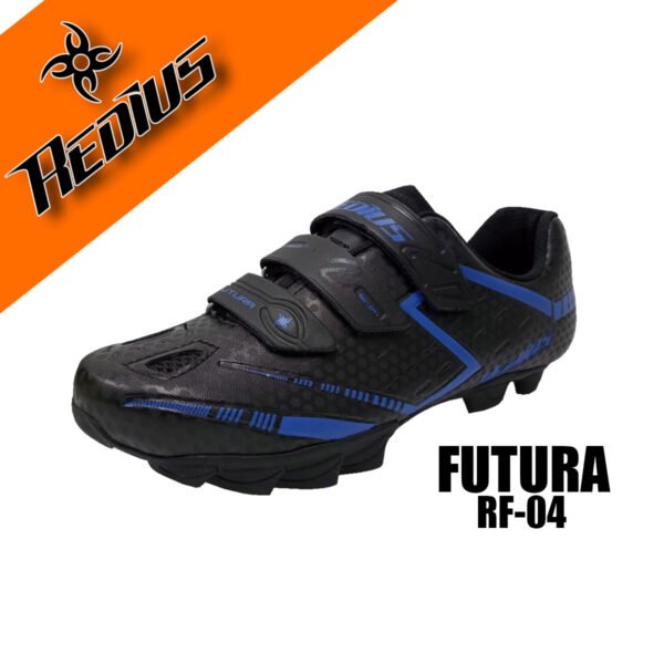 Zapatilla Mtb Futura Negra/Azul - Redius