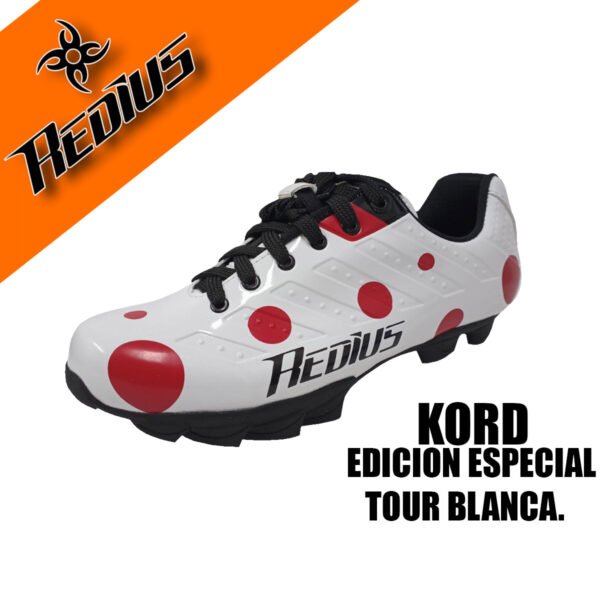 Zapatilla Mtb Kord Blanca Edición Tour Campeón de montaña - Redius