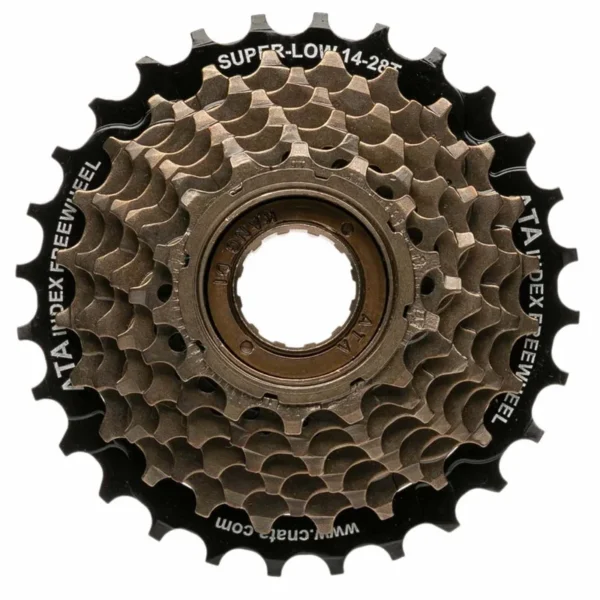 Rueda Libre Multiple Mtb 7Vel 14-28T Kdf-711 Marron-Negra-1 Rueda Libre Multiple Mtb 7Vel 14-28T Kdf-711 Marron-Negra