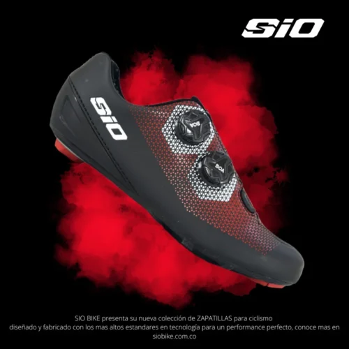 Zapatilla Ruta KR1 Negra/Rojo - Sio