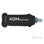 Soft flask Termo silicona 400 ml Negro - KOM