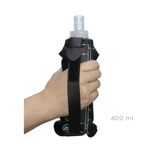 Soft flask Termo silicona 400 ml Negro - KOM