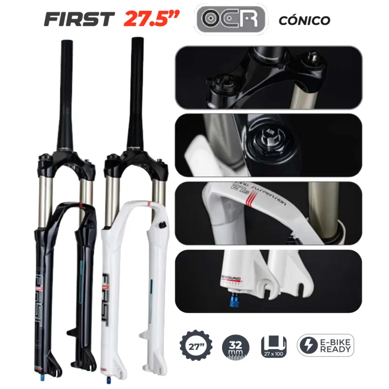 Tenedor First 650B 27.5" Cónico 100Mm Disco 28.6Mm (Ocr) Rst