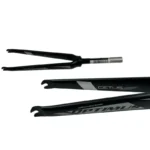 Tenedor Ruta 700" Aluminio Cetus Negro Optimus