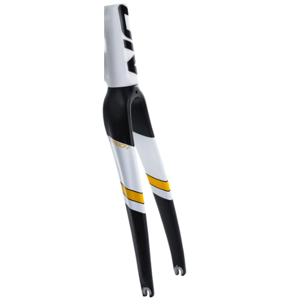 Tenedor de Ruta 700 Counter Carbono Negro:Blanco - On Trail Tenedor de Ruta 700" Counter Carbono Negro/Blanco - On Trail