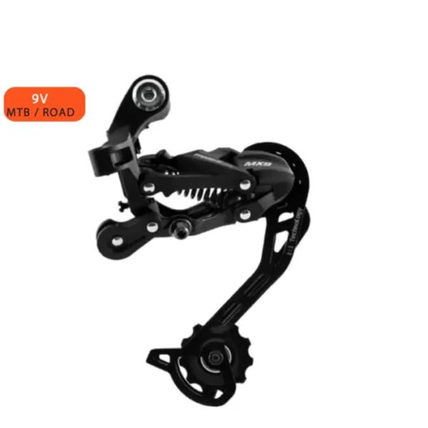 Tensor Mx-9 9Vel, Acero Y Resina Mtb, Negro Ontrail