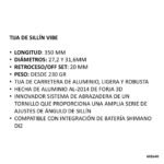 Tija Sillin Vibe 350Mm:20Mm Offset Aluminio Pro-2 Tija Sillin Vibe 350Mm/20Mm Offset Aluminio Pro