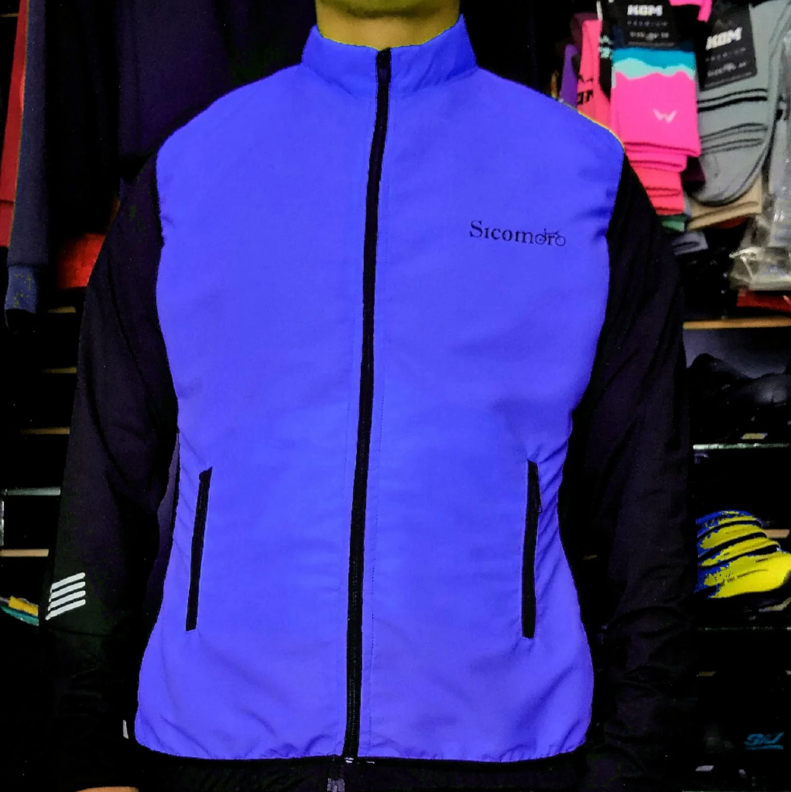 Chaleco Rompevientos Pro Unisex Azul - Sicomoro