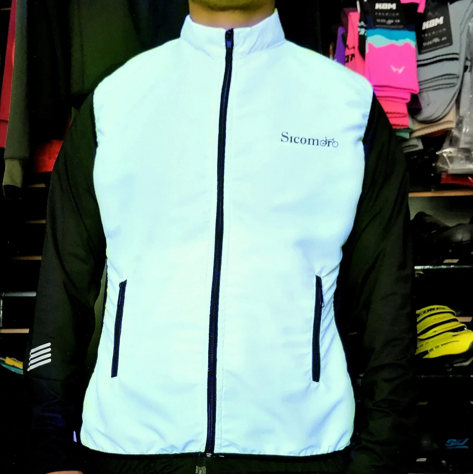 Chaleco Rompevientos Pro Unisex Blanco - Sicomoro