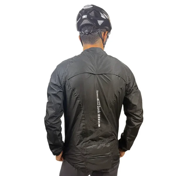 Chaqueta Impermeable 2.0 Autoguardable Negra Masculina - Ionik