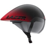 CASCO TRI/CONTRA RELOJ VOLANTE KC NEGRO/ROJO- LAZER